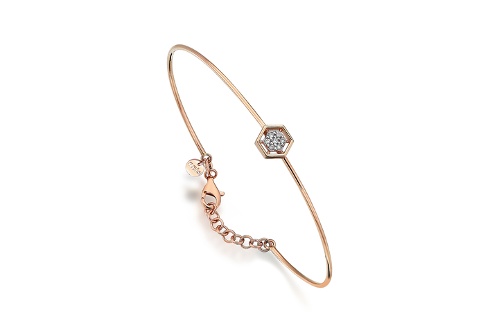Hexa White Bangle - REİS (1)