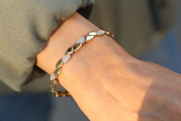Path and Track Bracelet White - REİS (1)