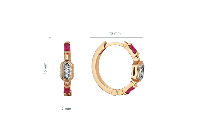 Ruby Glow Earring - REİS (1)